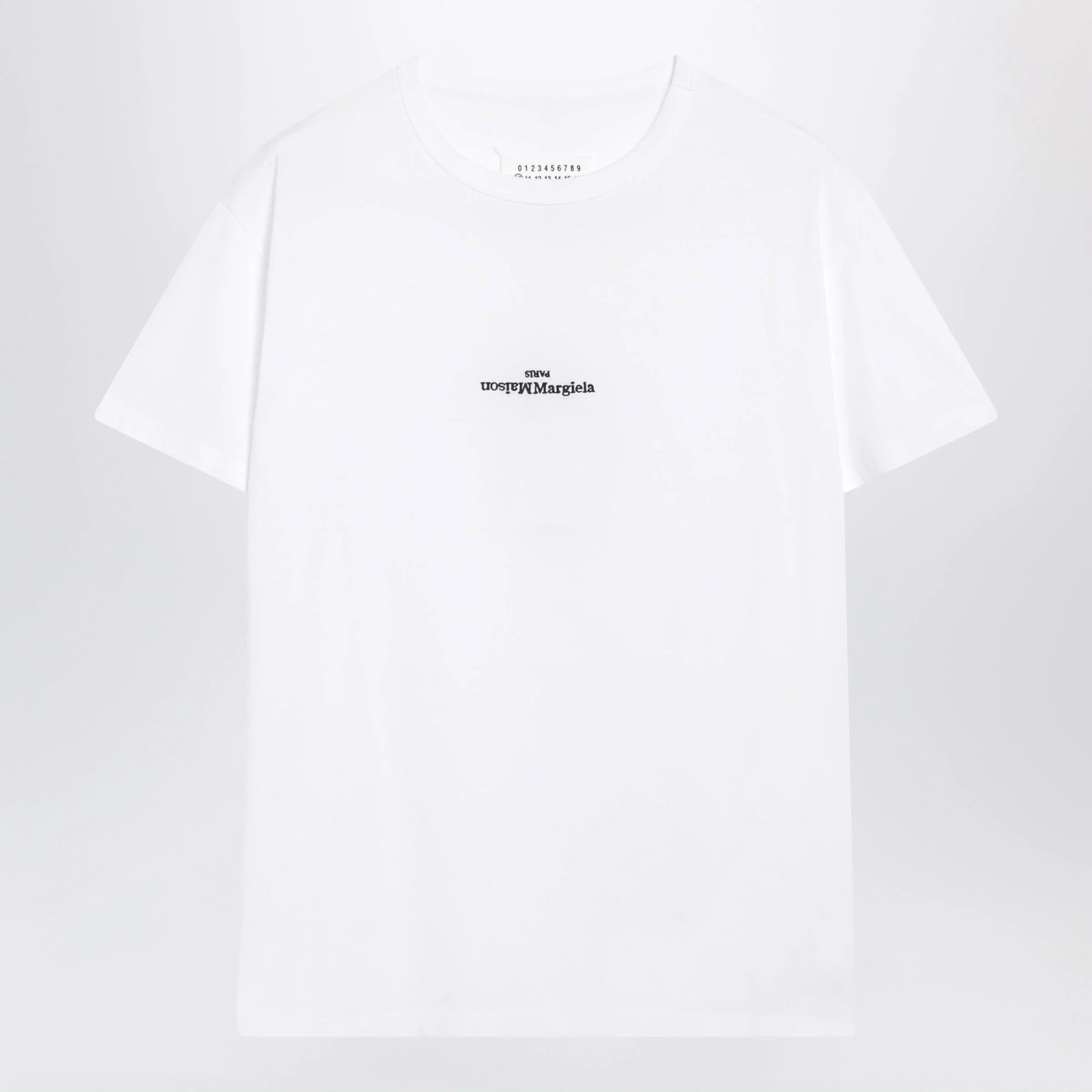 Maison Margiela White Cotton Jersey T-Shirt With Logo Reverse Women - 1