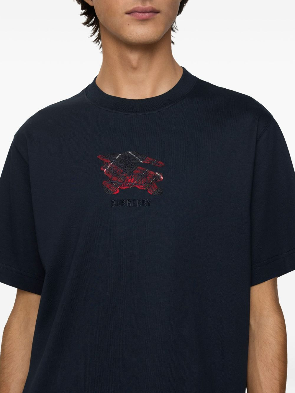 embroidered cotton T-shirt - 3
