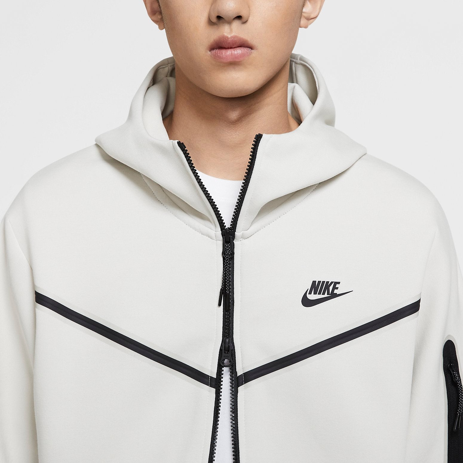 Nike Sportswear Tech Fleece Full-Zip Hoodie 'White' CU4490-072 - 2