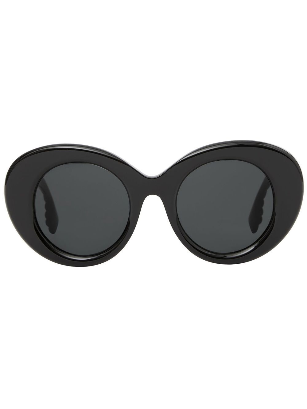 oversized round frame sunglasses - 1