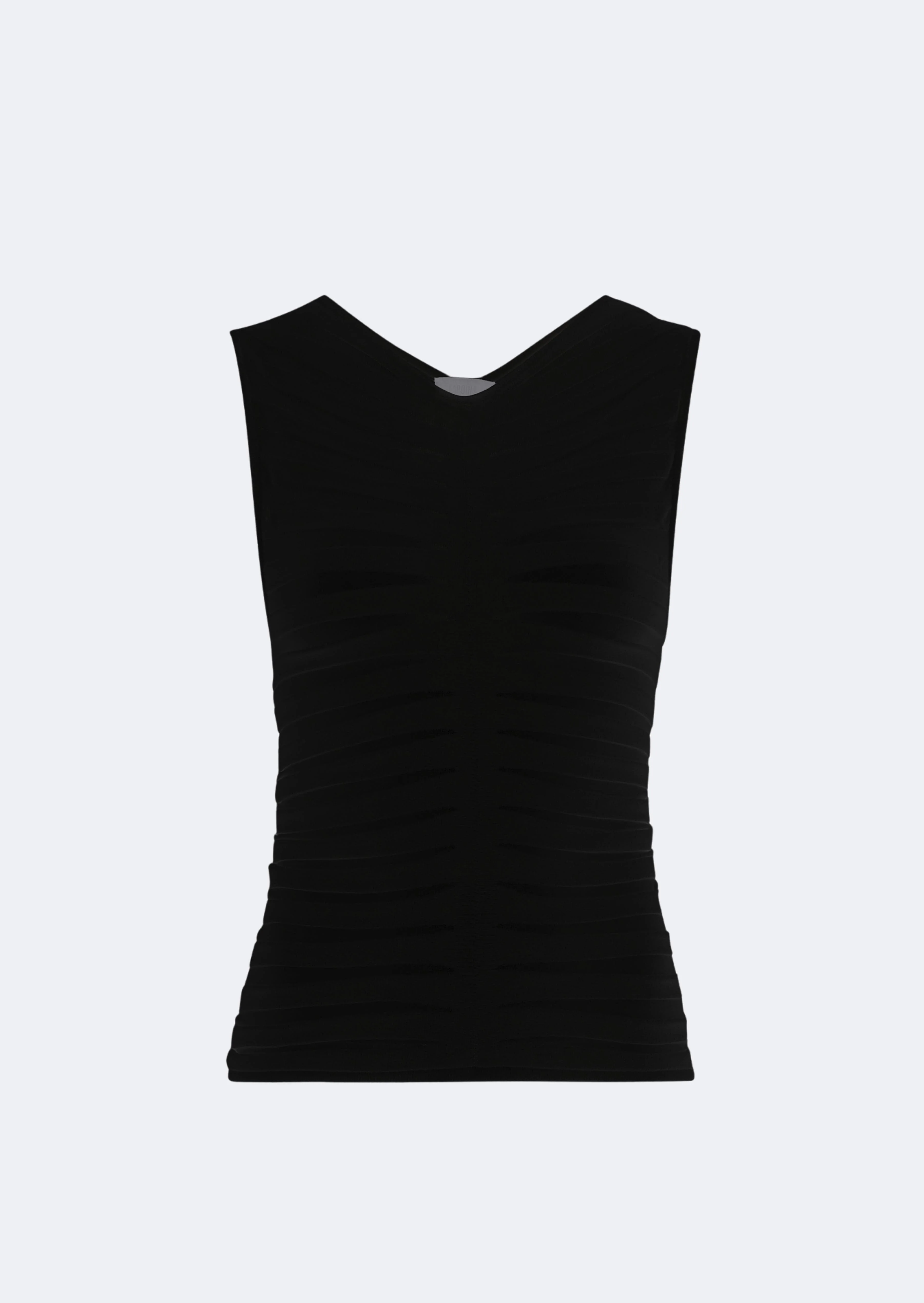 Viscose Wide Ribbed Tank Top - 1