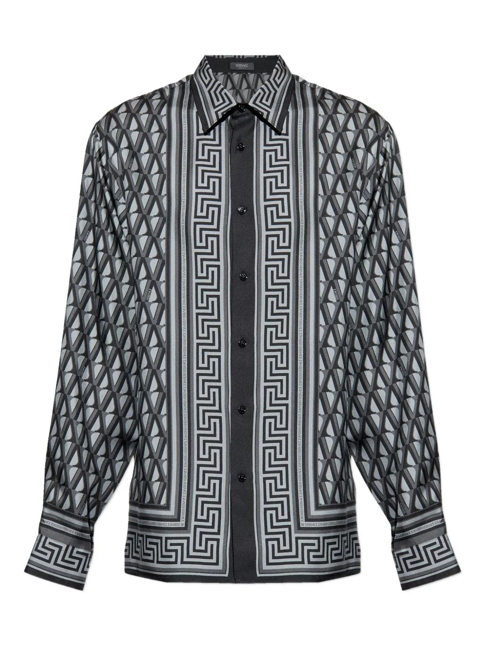 geometric-pattern shirt - 1