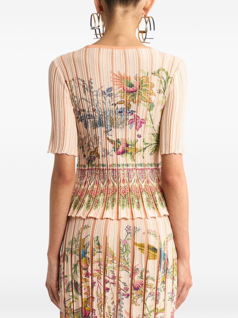 pleating floral top 4