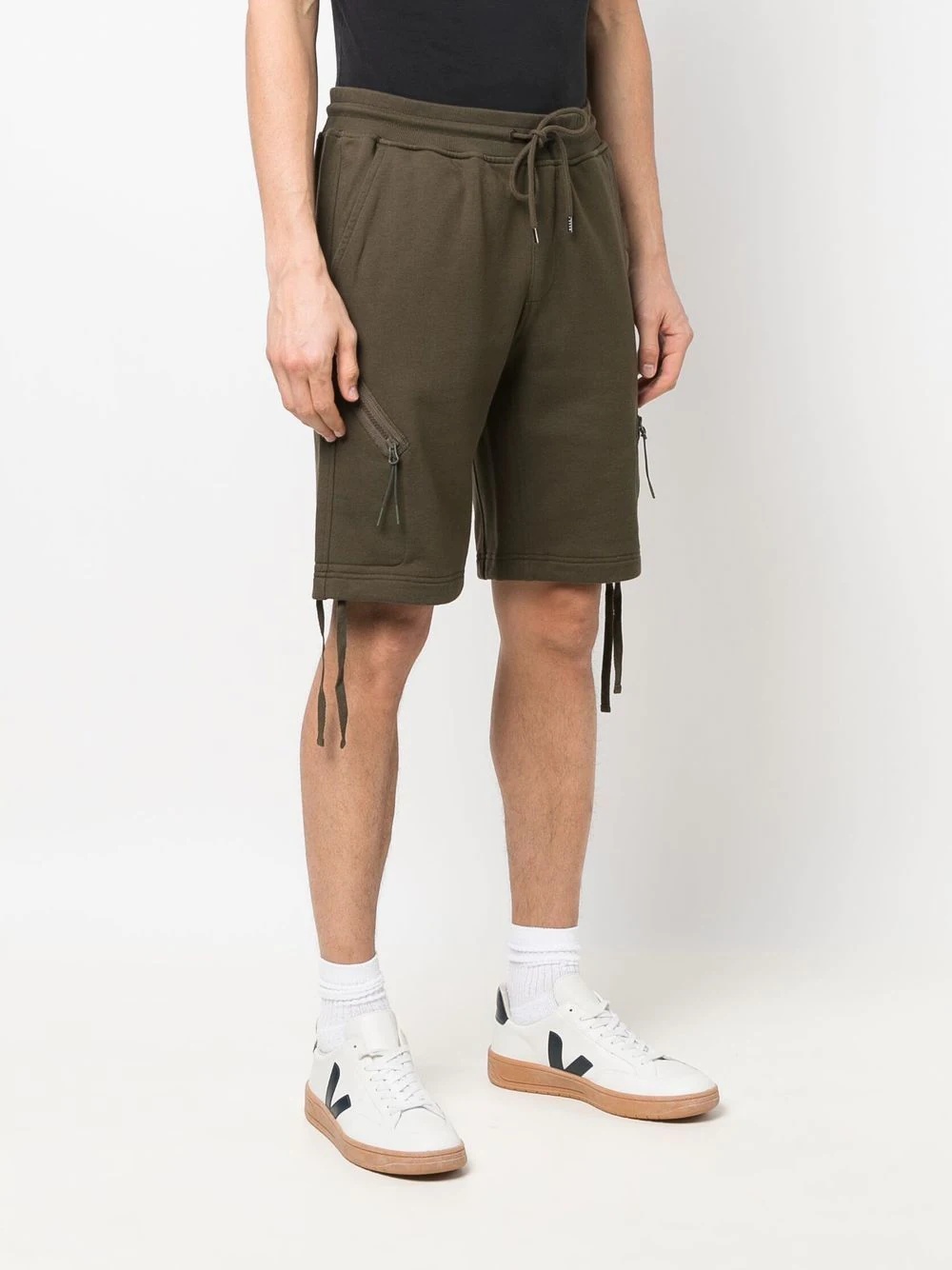 zip-pocket track shorts - 3