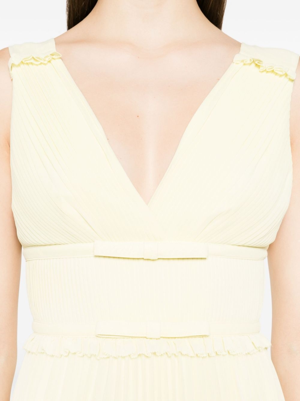 georgette frill midi dress - 5