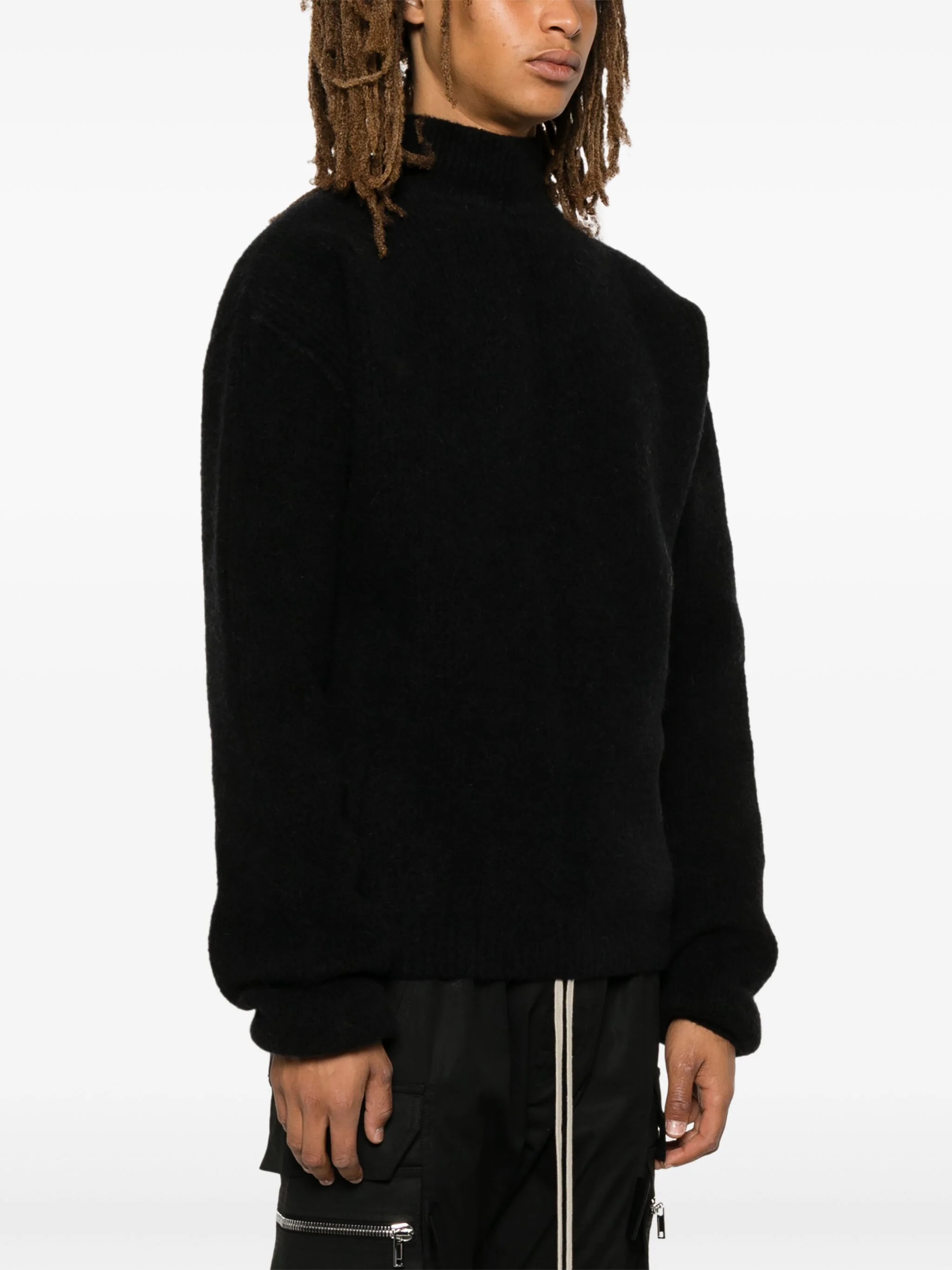 RICK OWENS - Men Turtle Neck Sweater - 2