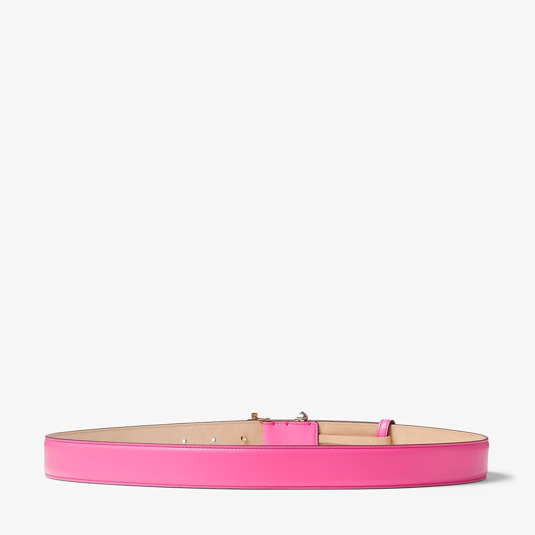 Jc-bar Blt
Candy Pink Calf Leather Bar Belt with JC Emblem - 3