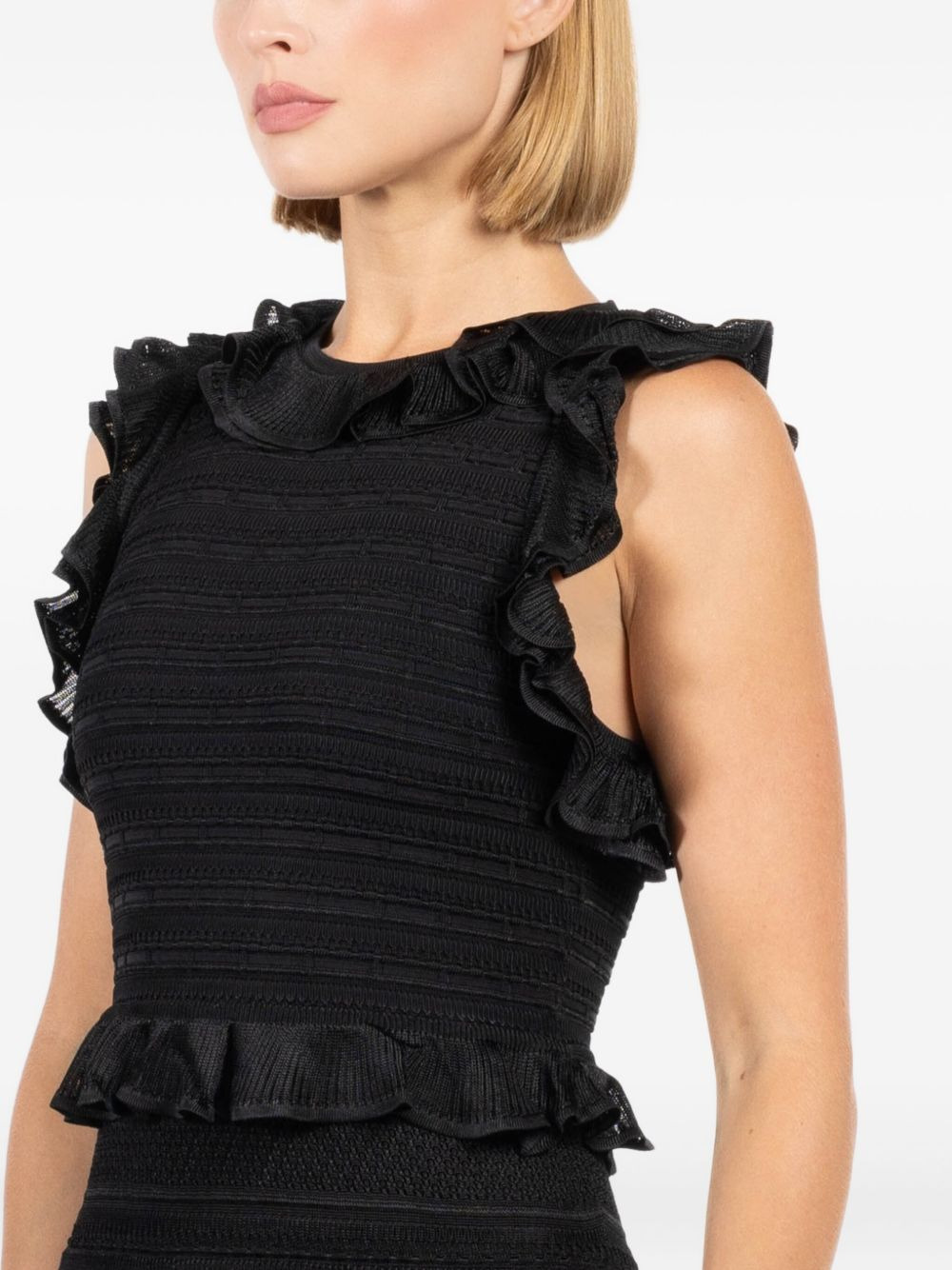 tiered ruffle midi dress - 5