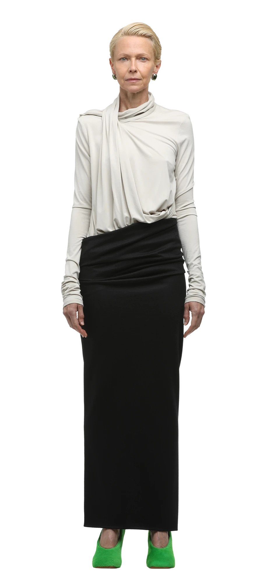 WOOL SKIRT BLACK - 3