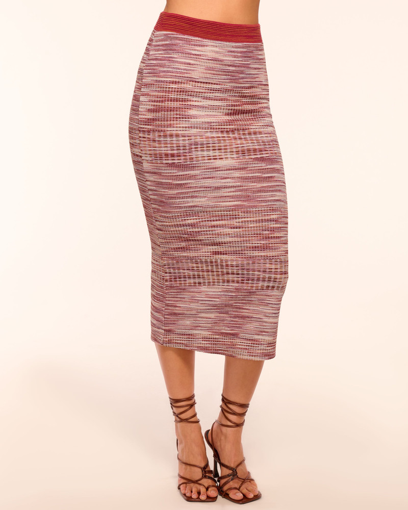 Erica Space Dye Knit Midi Skirt 1