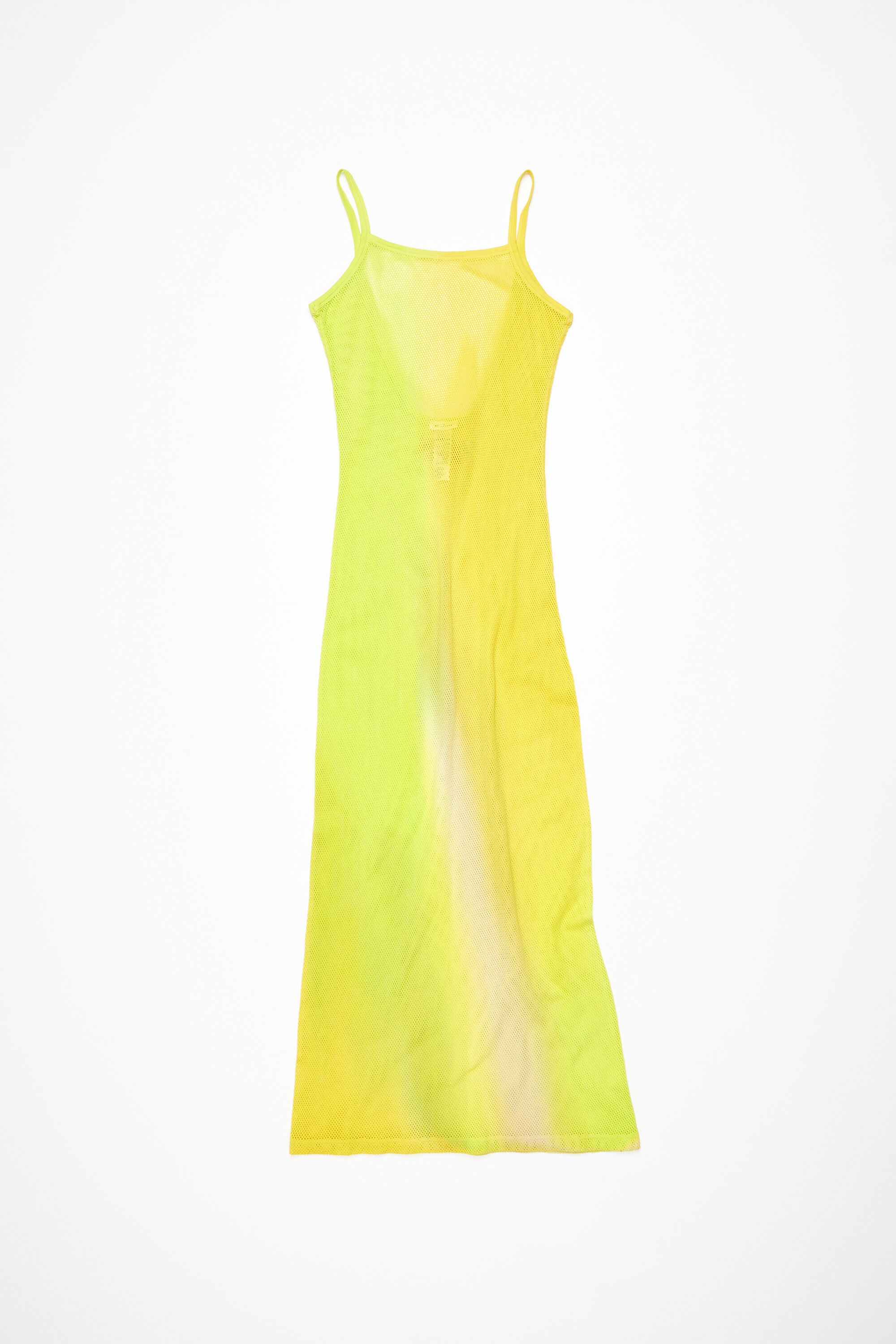 Strap dress - Acid yellow - 1