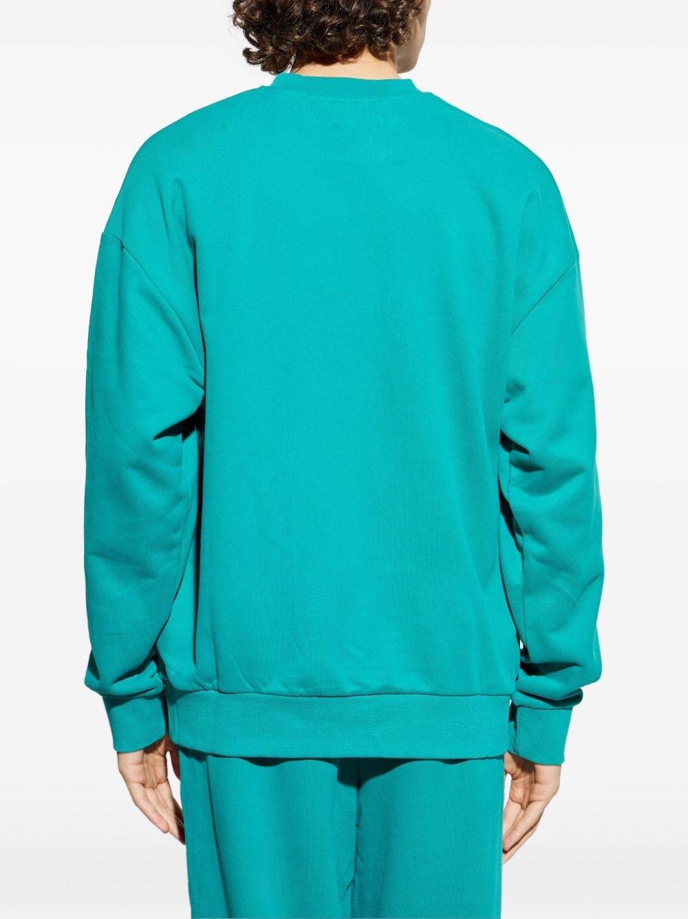crew-neck organic cotton sweatshirt - 4