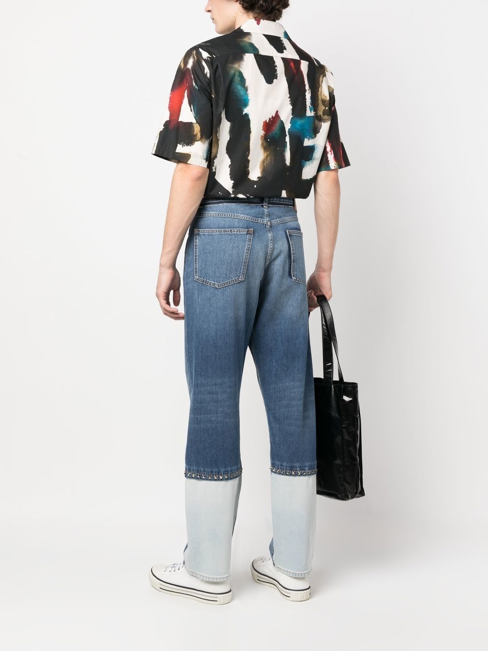 Rockstud-detail straight-leg jeans - 2