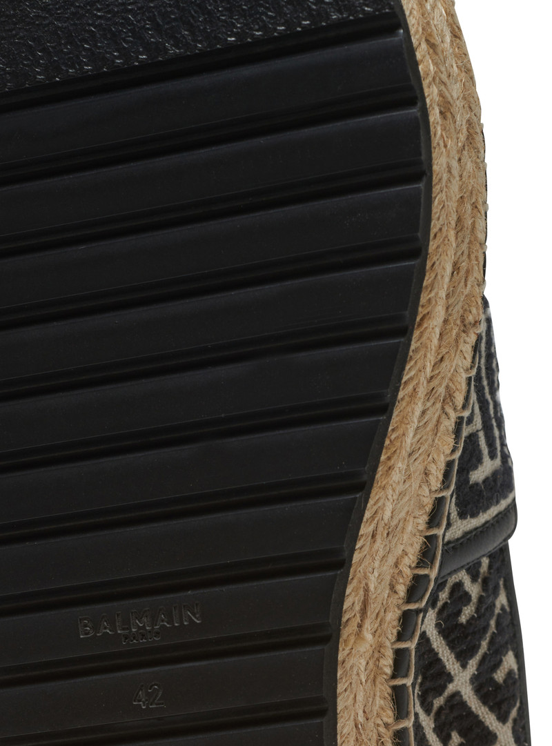 Balmain Alex espadrilles with jacquard monogram outlook