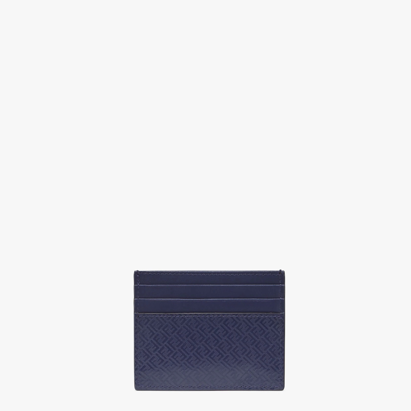 Blue leather card holder - 1
