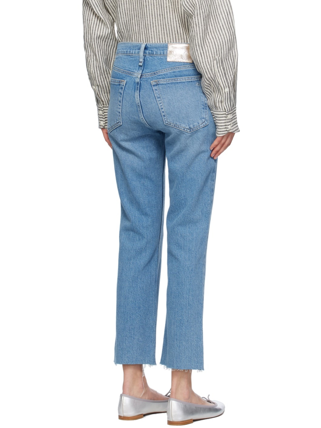 Blue Peyton Ankle Bootcut Jeans - 3