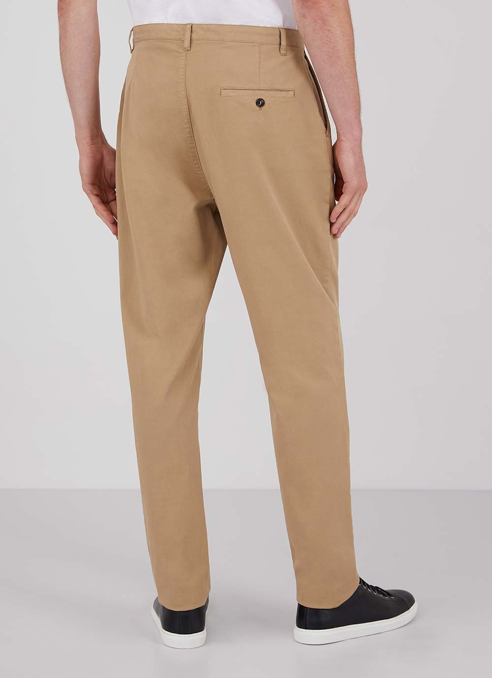 Cotton Drill Pleated Trouser - 4