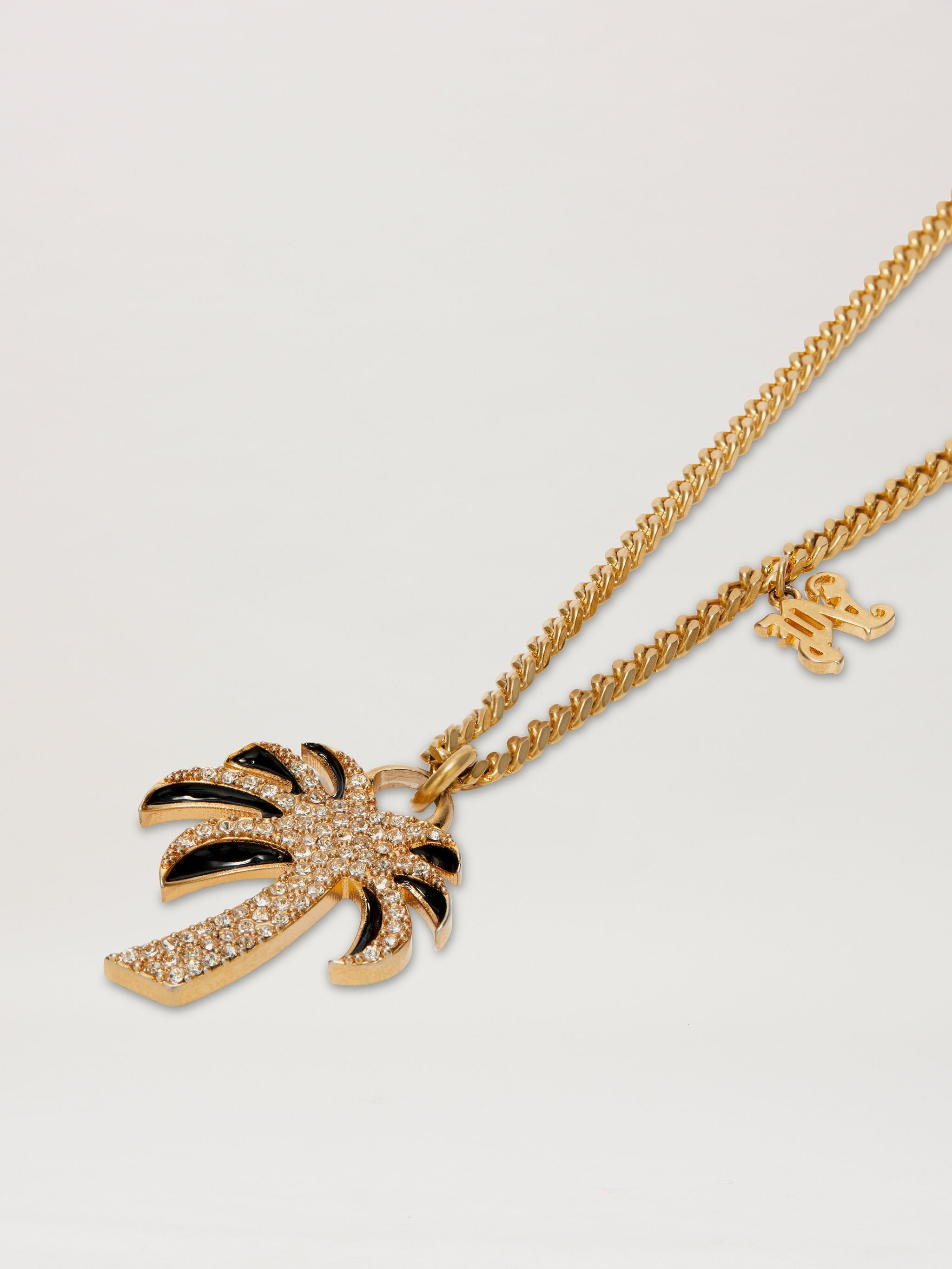 Palm Strass Charm Necklace - 3