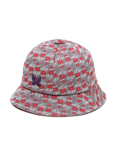 NEEDLES logo-embroidered flower-print bucket hat outlook