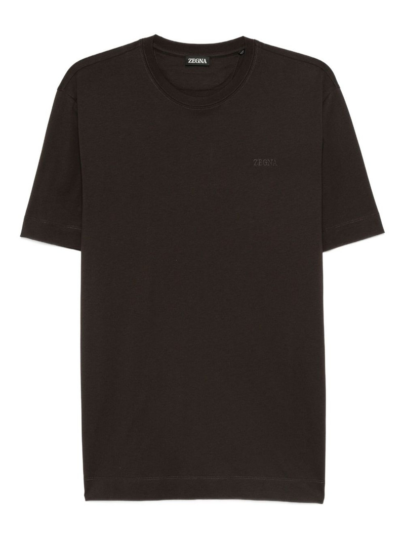 embroidered-logo T-shirt 1