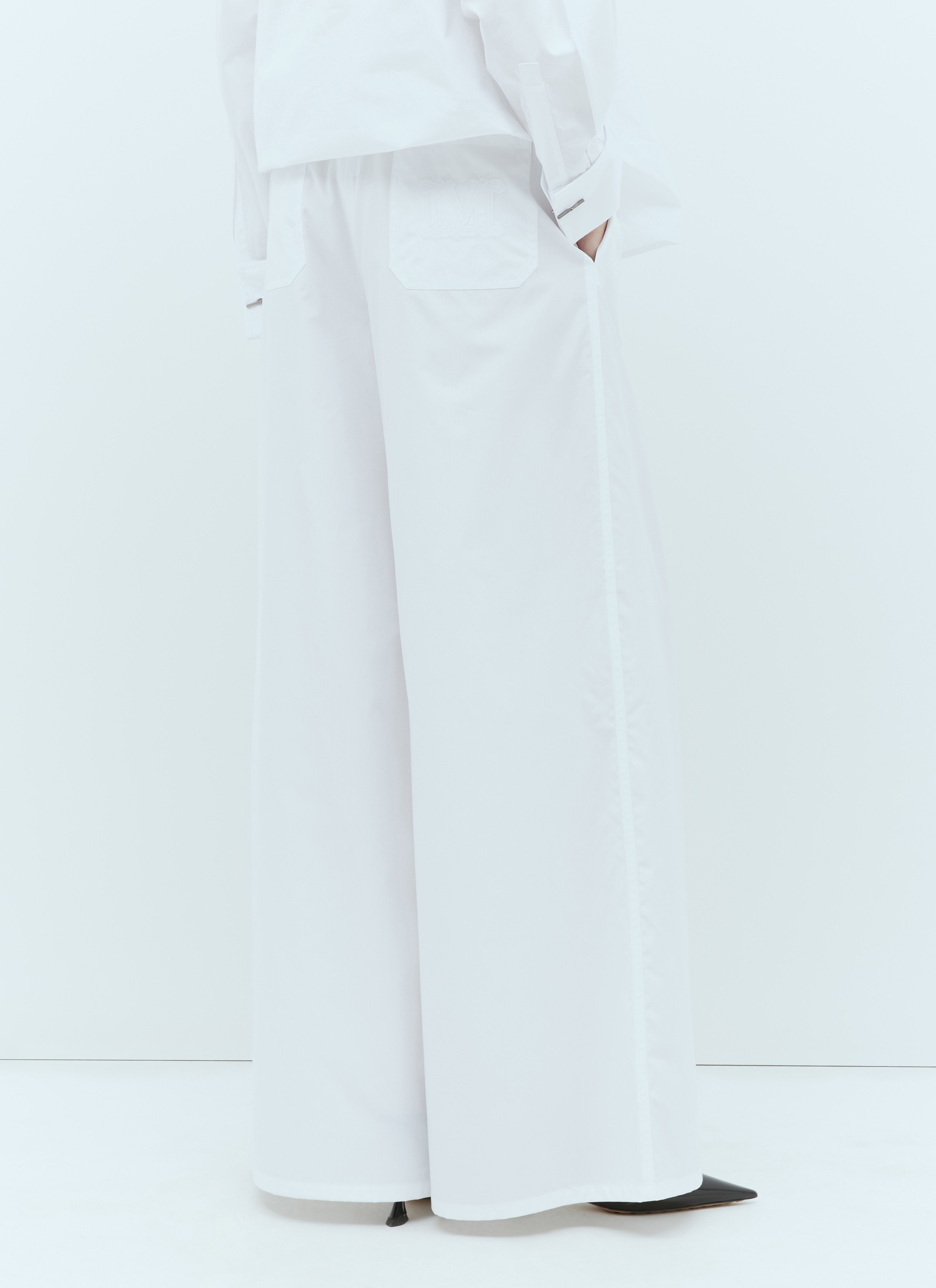 Max Mara Women Wide Poplin Pants - 2