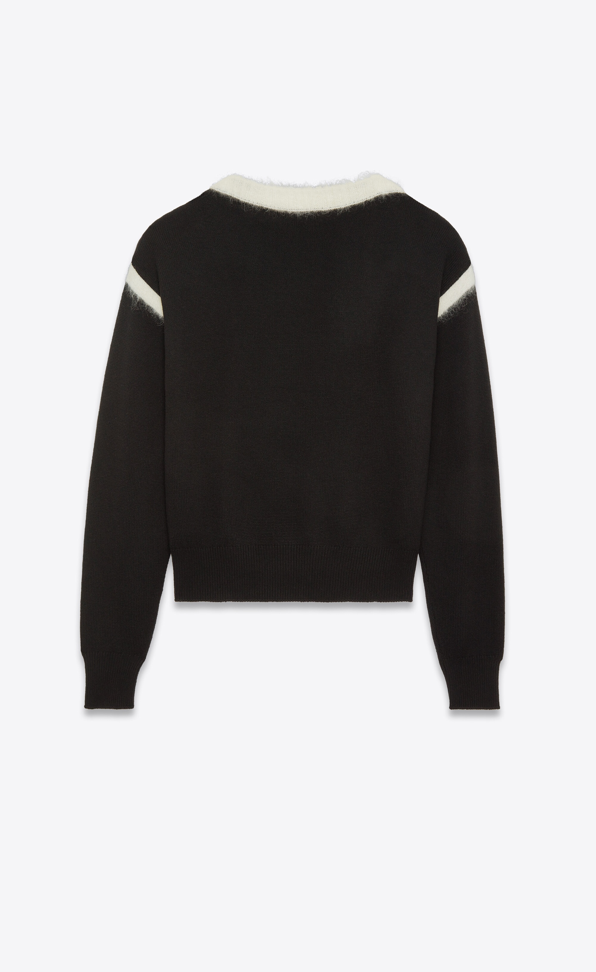 boatneck sweater in wool mohair - 2