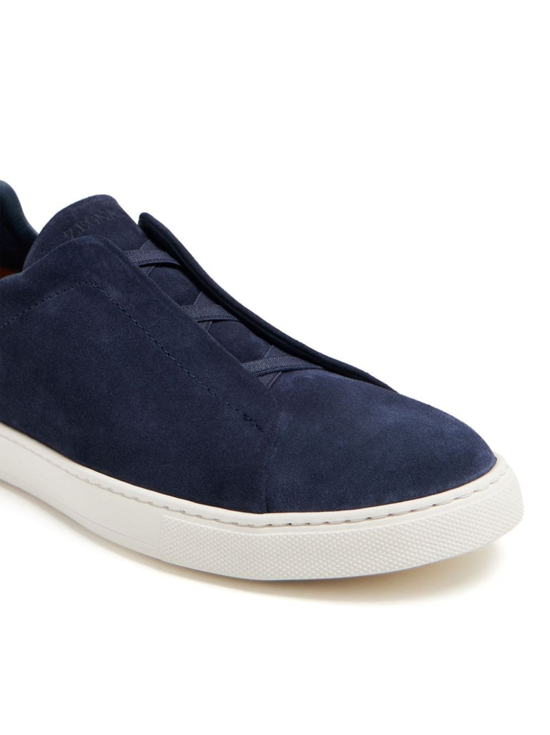 ZEGNA Triple Stitch suede sneakers outlook