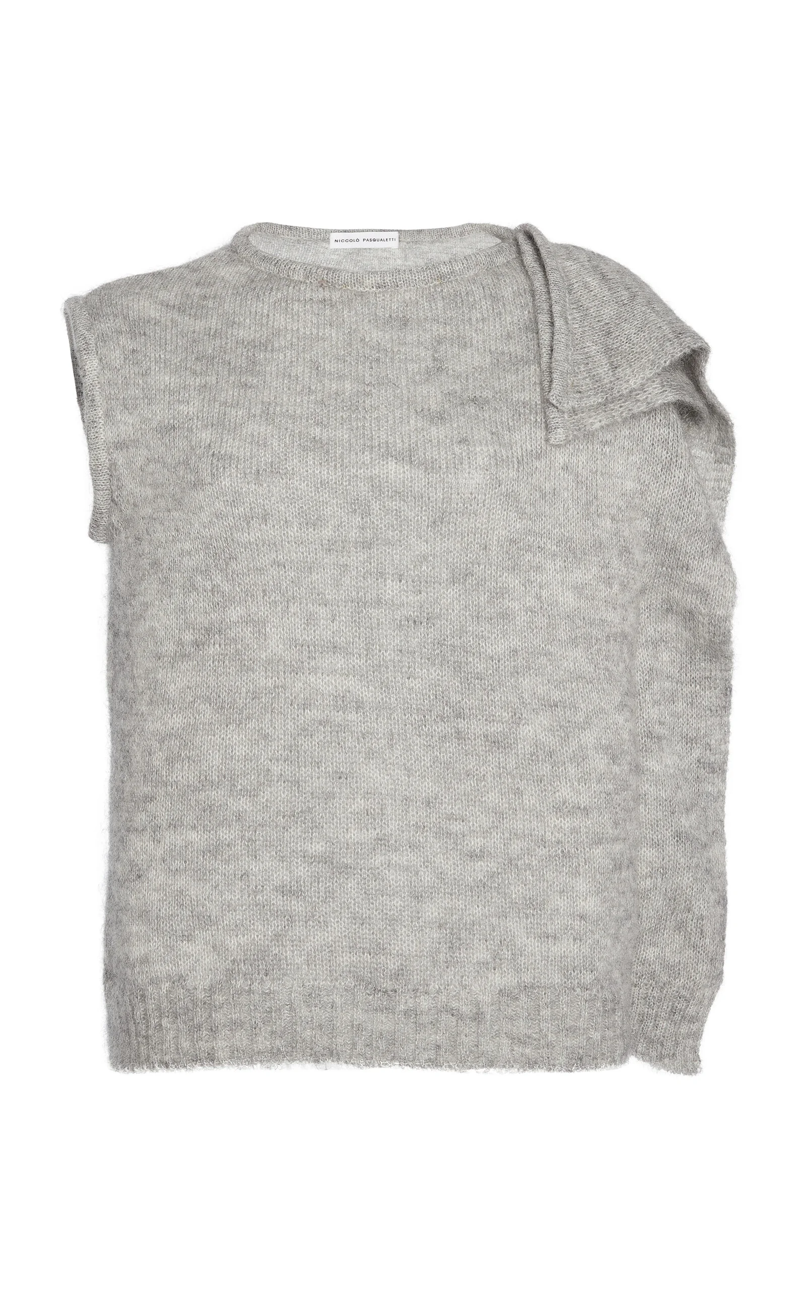 Nota Mohair Vest light grey - 1