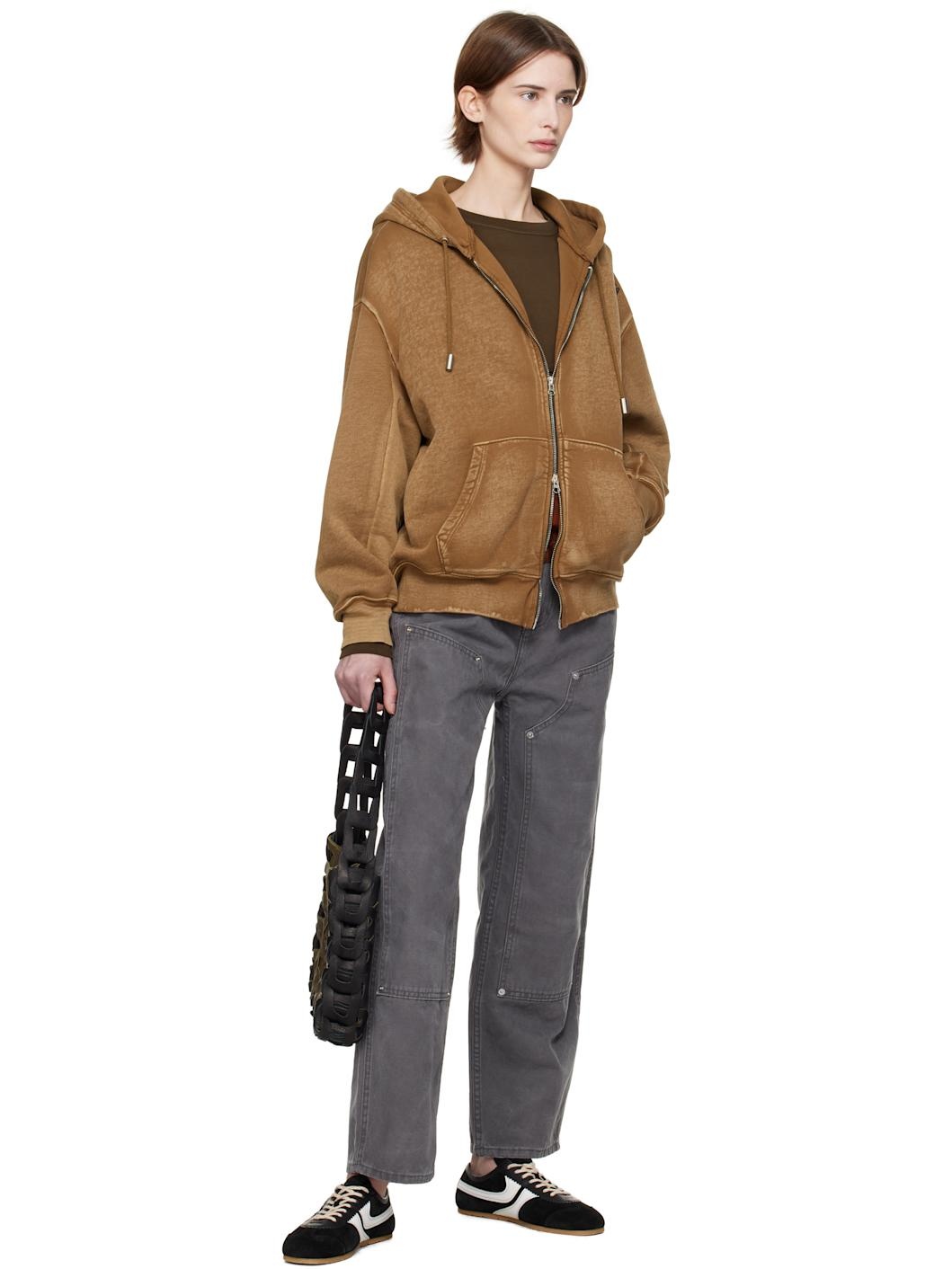 Gray Double Knee Baggy Jeans - 4