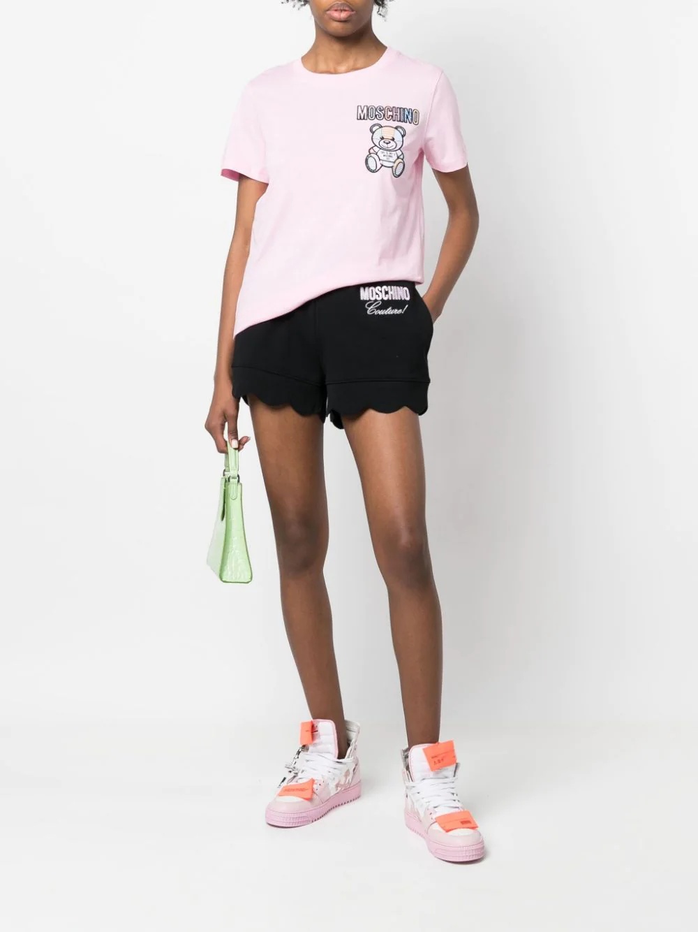 logo-print track shorts - 2