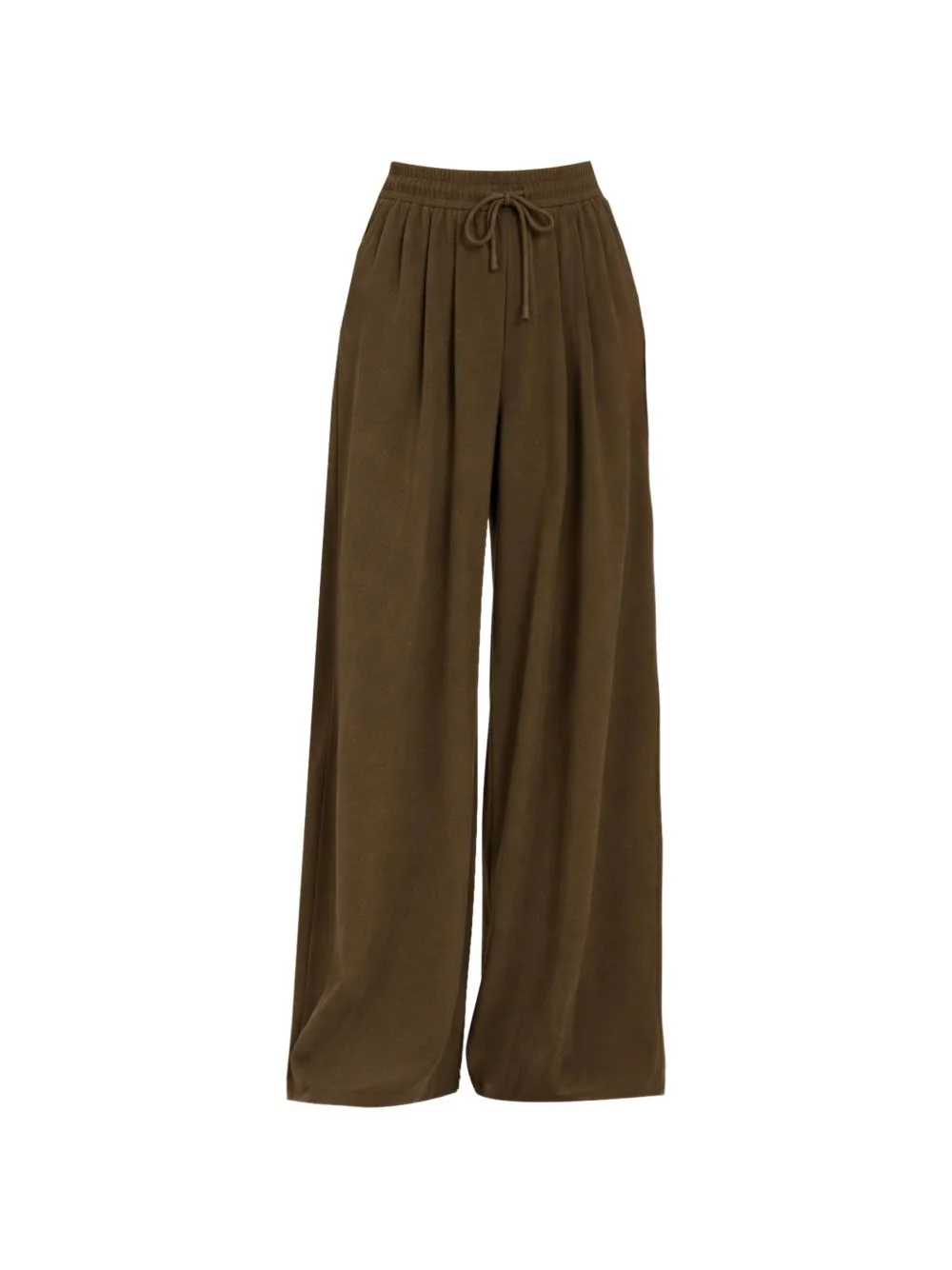drawstring-waistband palazzo pants - 1