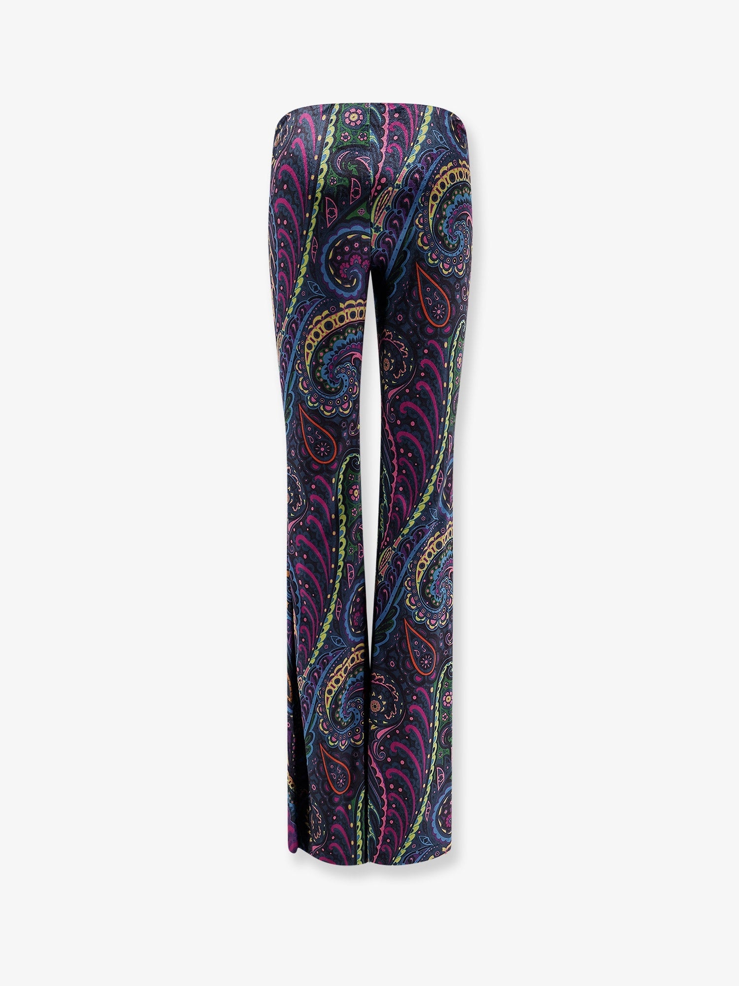 Etro Etro Chenille Trousers With Multicolor Print