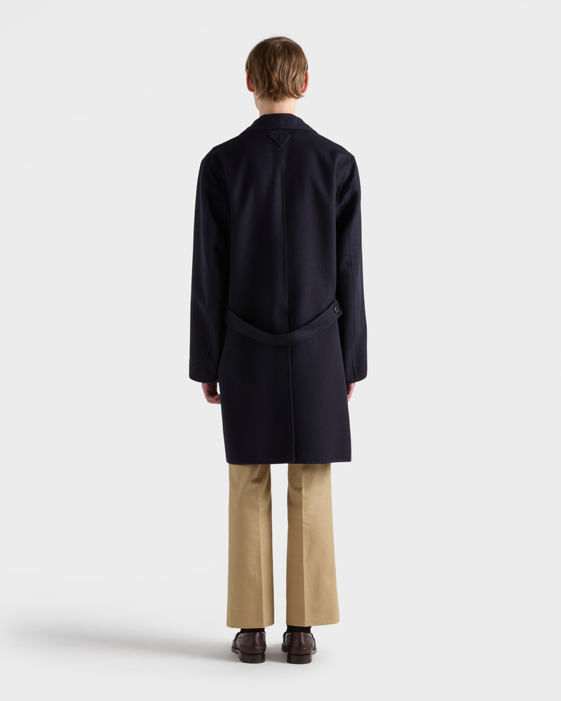 Single-breasted wool and silk coat 5