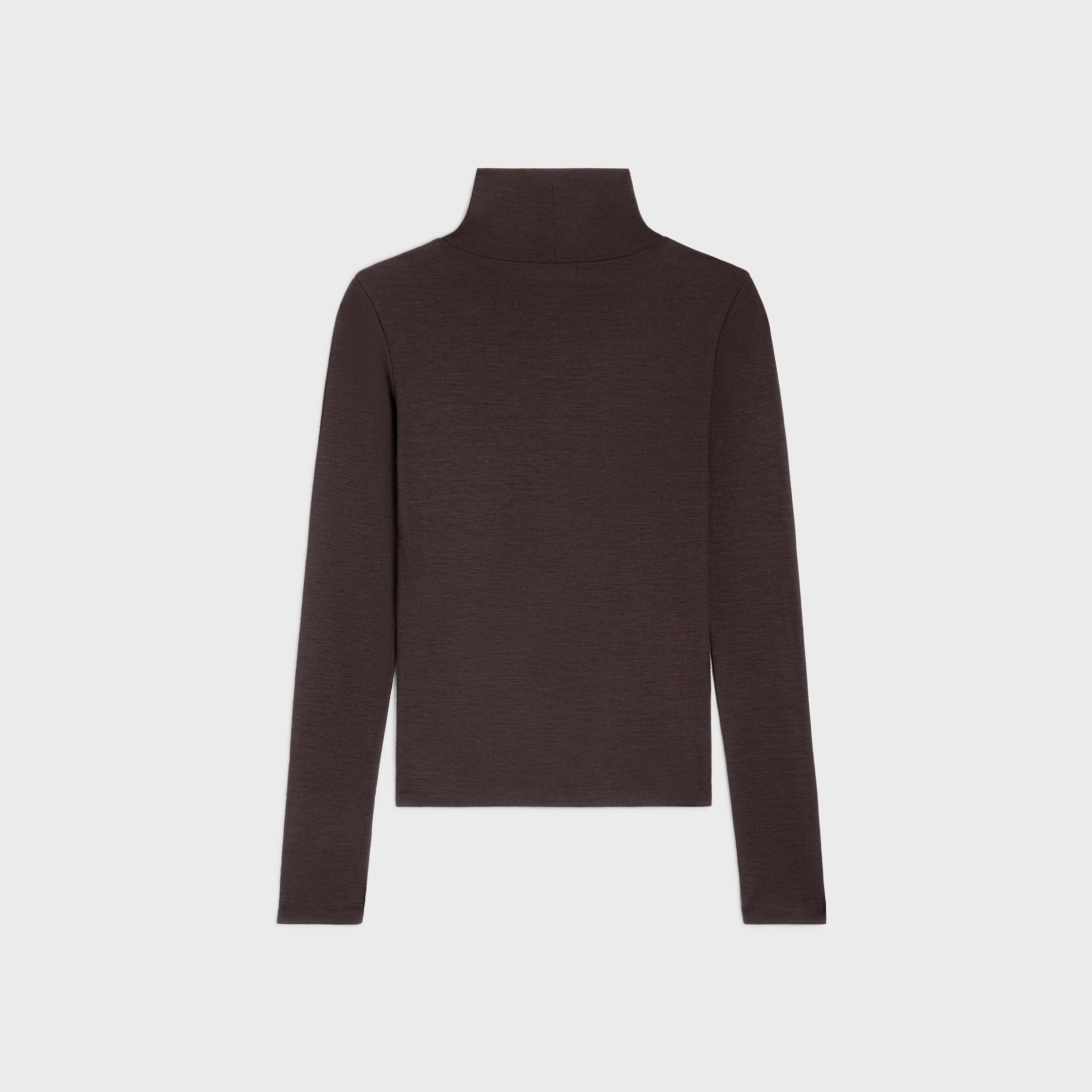 turtleneck top IN wool jersey - 2
