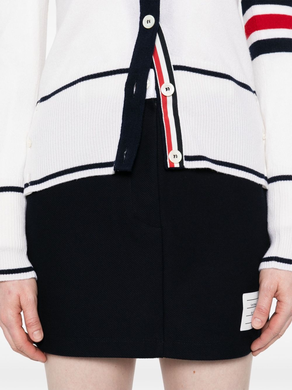 logo-patch mini skirt - 5