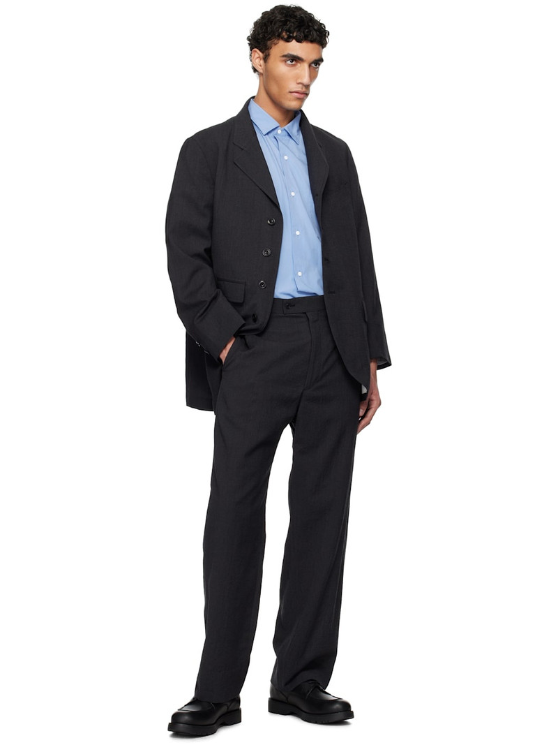 Nanamica Gray Seamless Pleat Trousers outlook