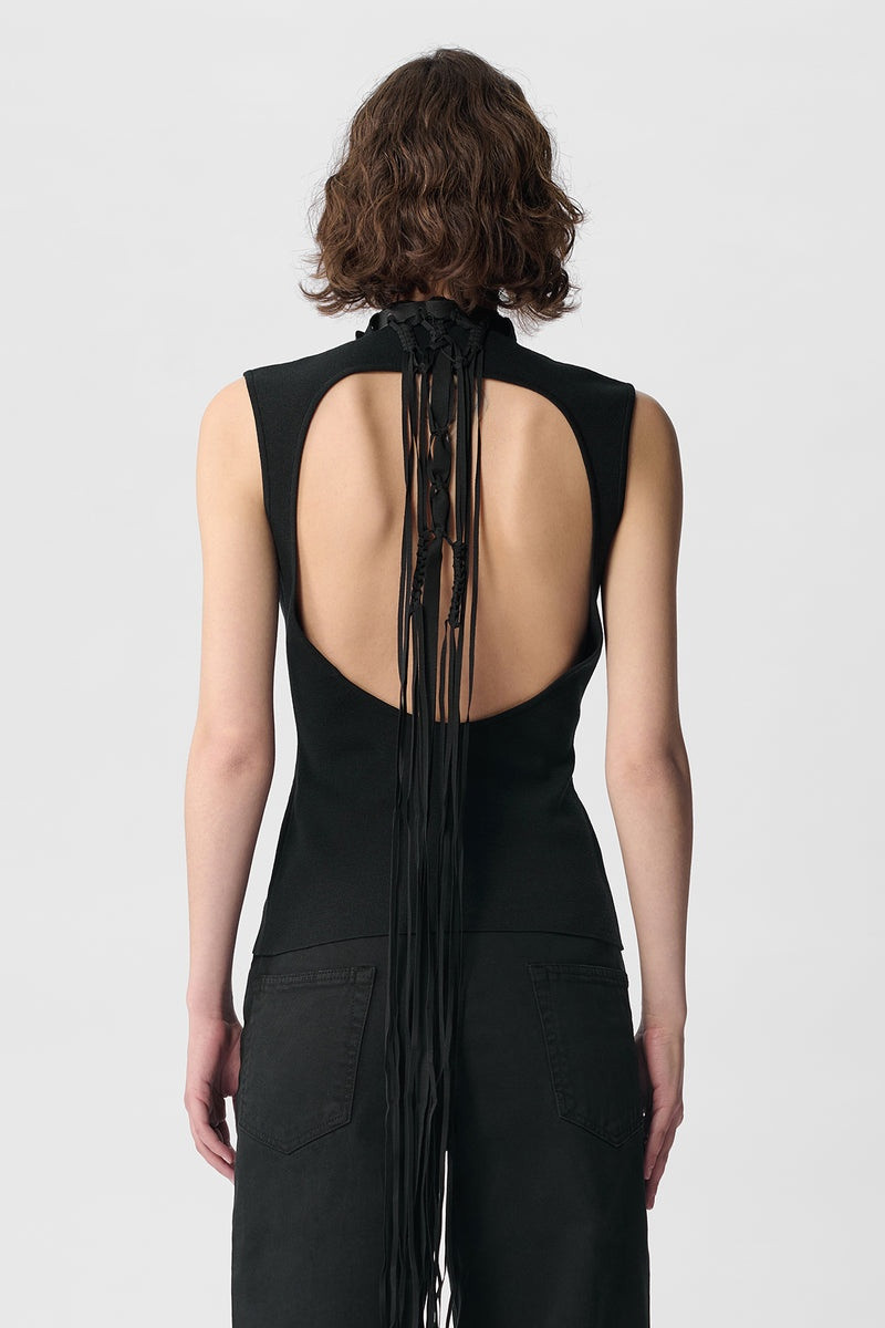 Line Top With Macrame Belt 3