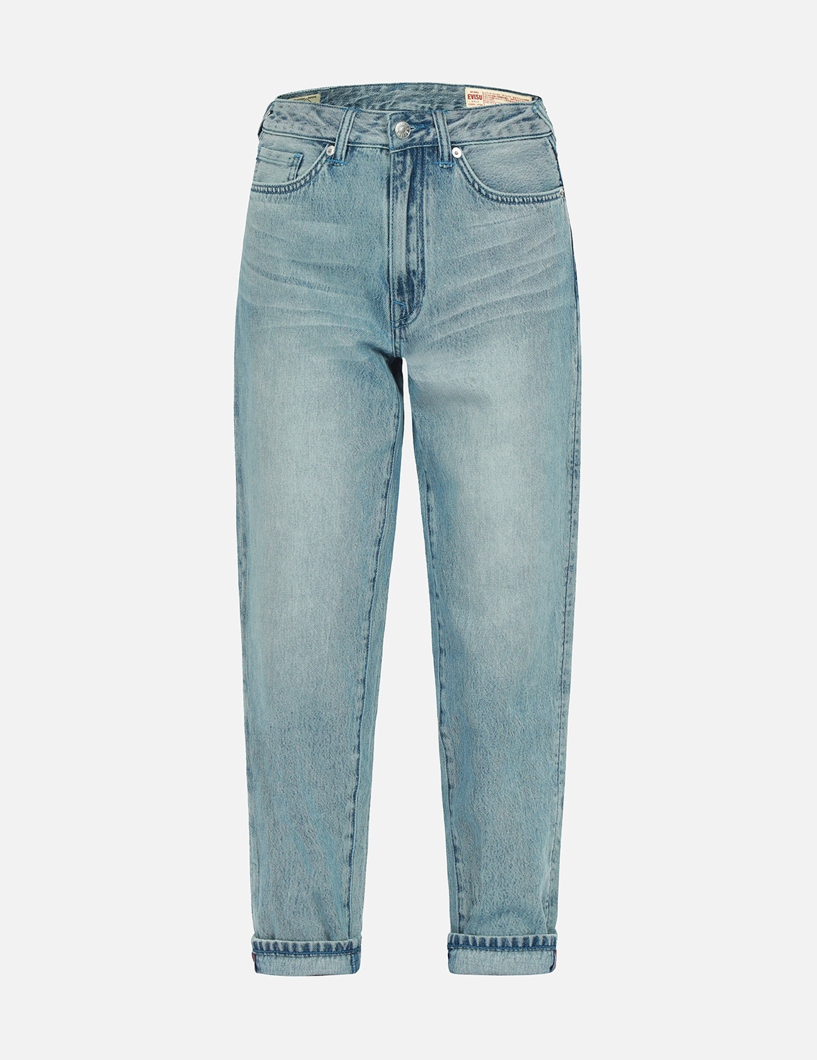 SEAGULL PRINT AND EMBROIDERY TAPER-FIT JEANS - 2