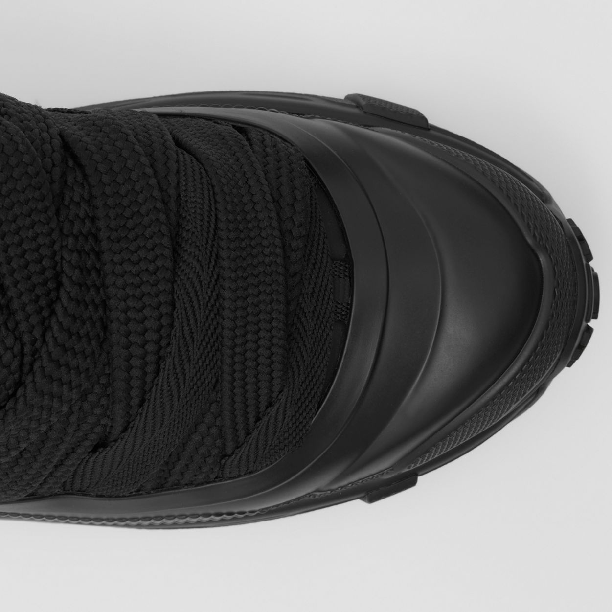 Lace Detail Leather and Nylon Arthur Sneakers - 2