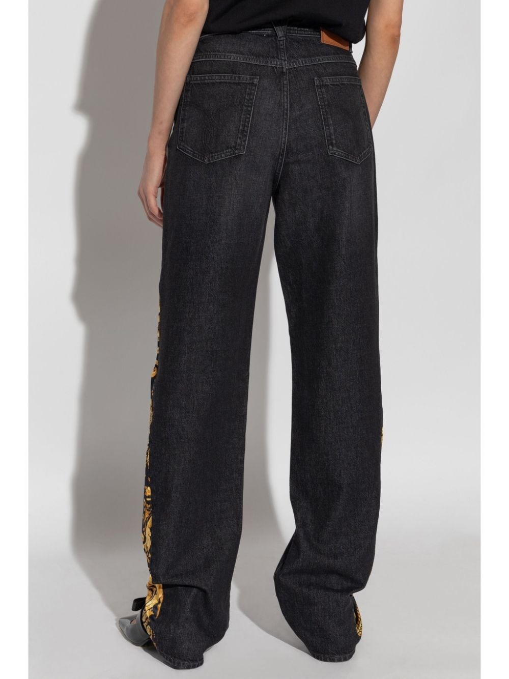 Barocco-panel jeans - 4