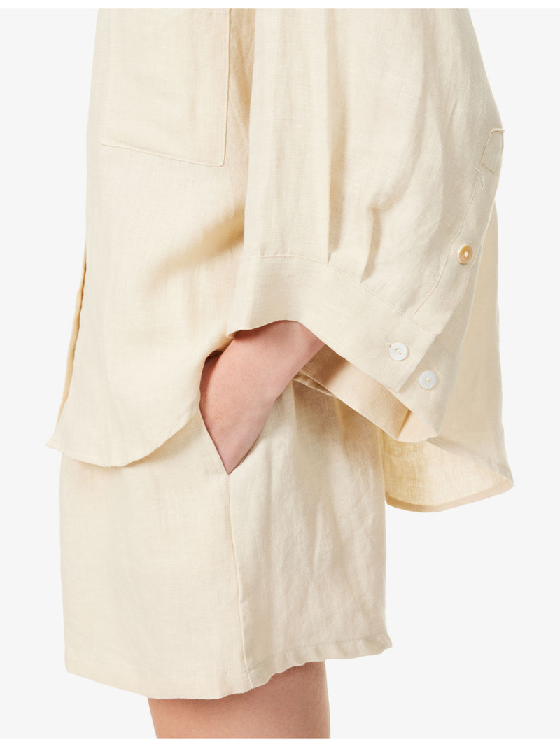 03 Relaxed Linen Shirt and Shorts Set 5