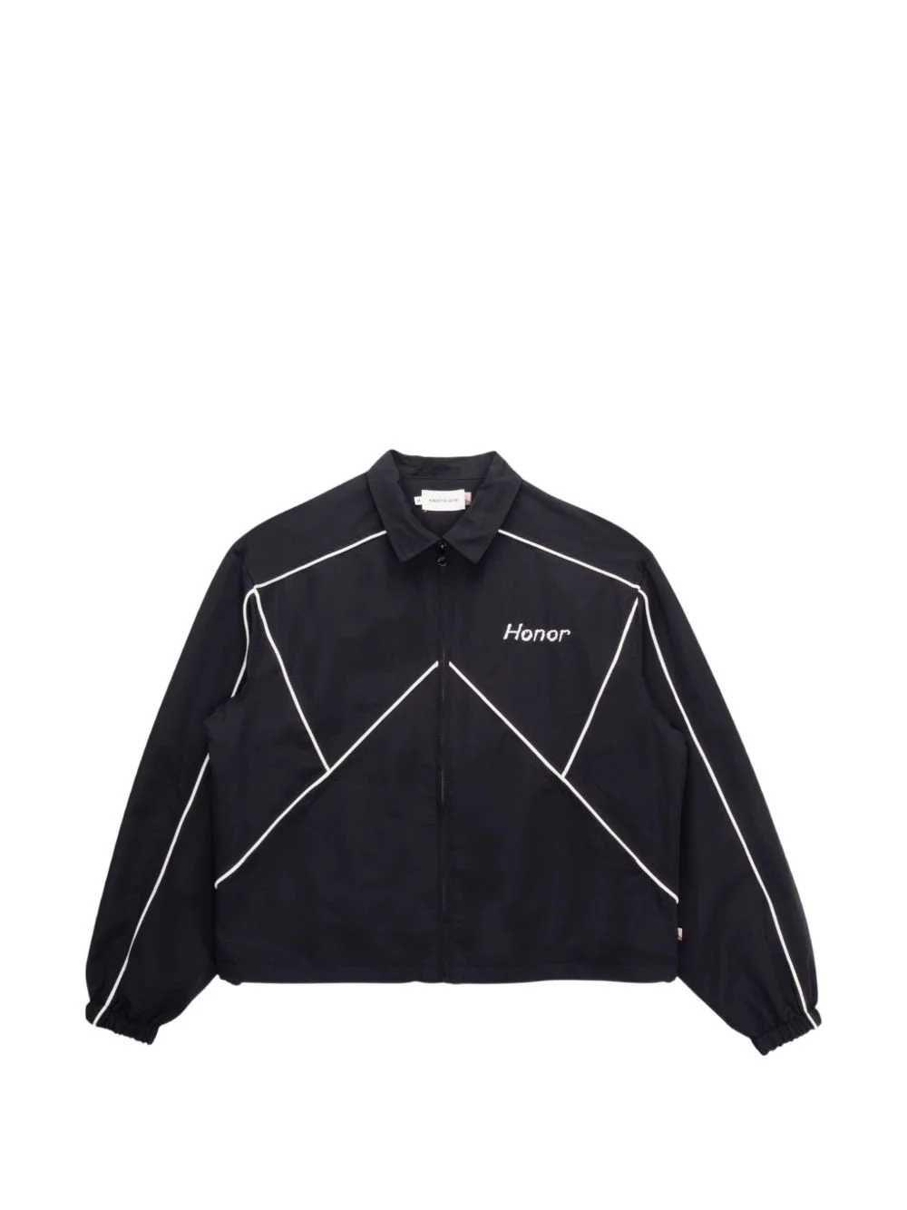 logo-embroidered bomber jacket - 1