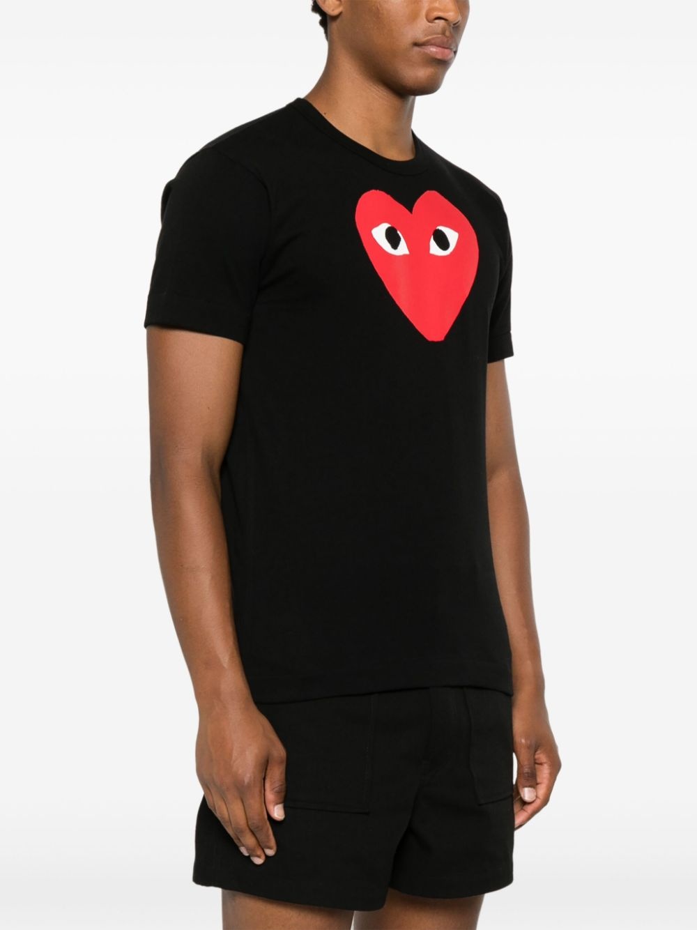 heart-print T-shirt - 4