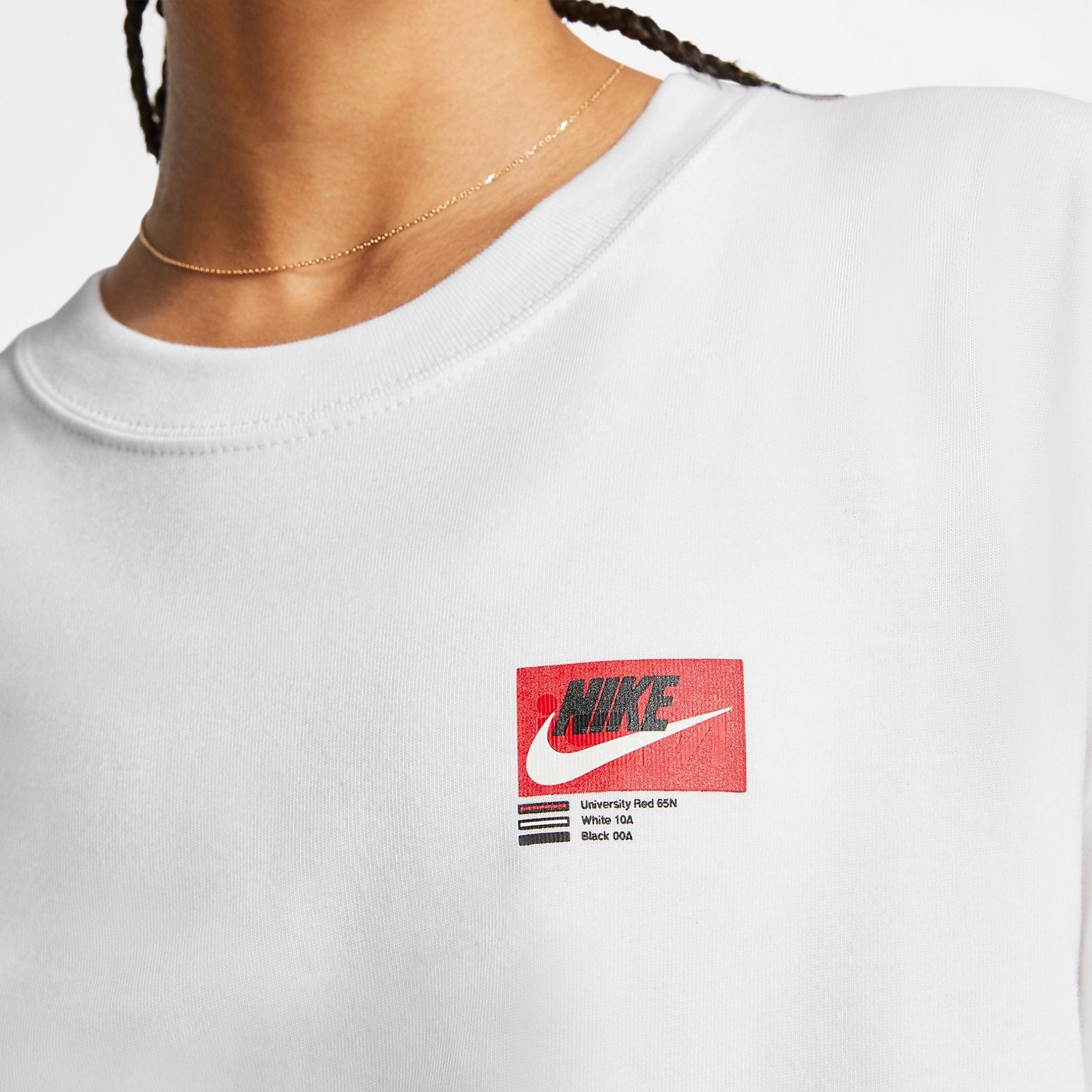 Nike ISPA Logo Tee 'White University Red' CT8420-100 - 5