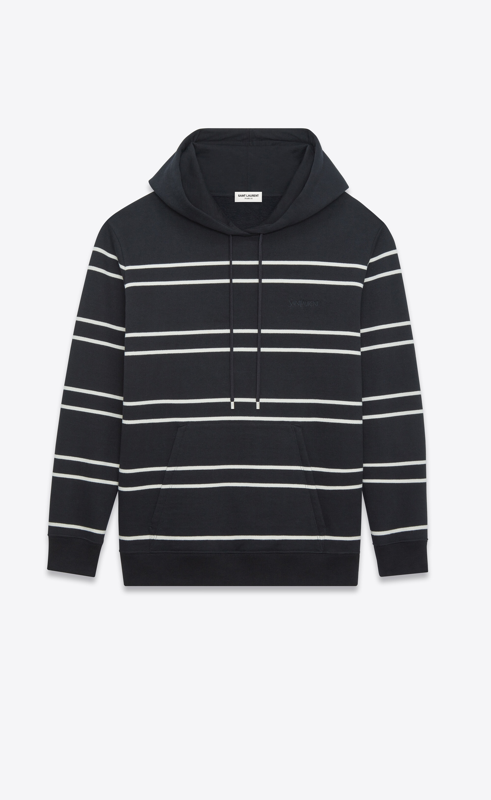 saint laurent striped hoodie - 1