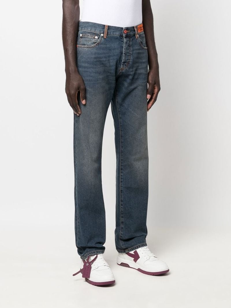 high-rise straight-leg jeans - 3