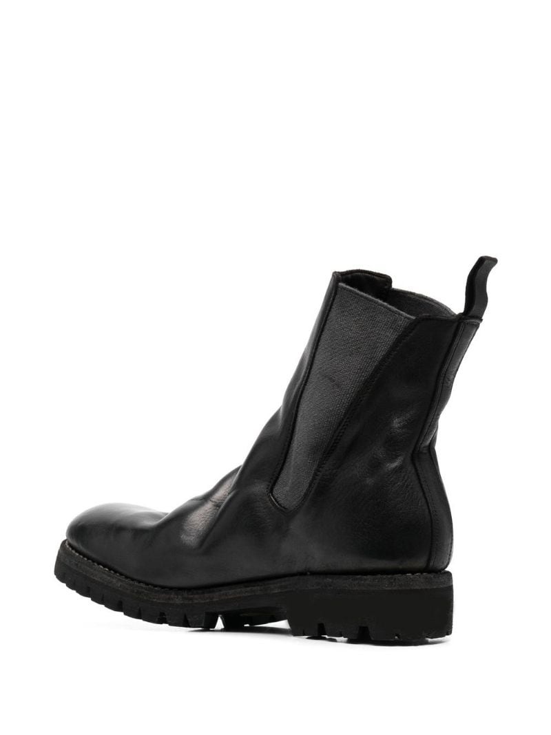 ridged leather Chelsea boots - 5