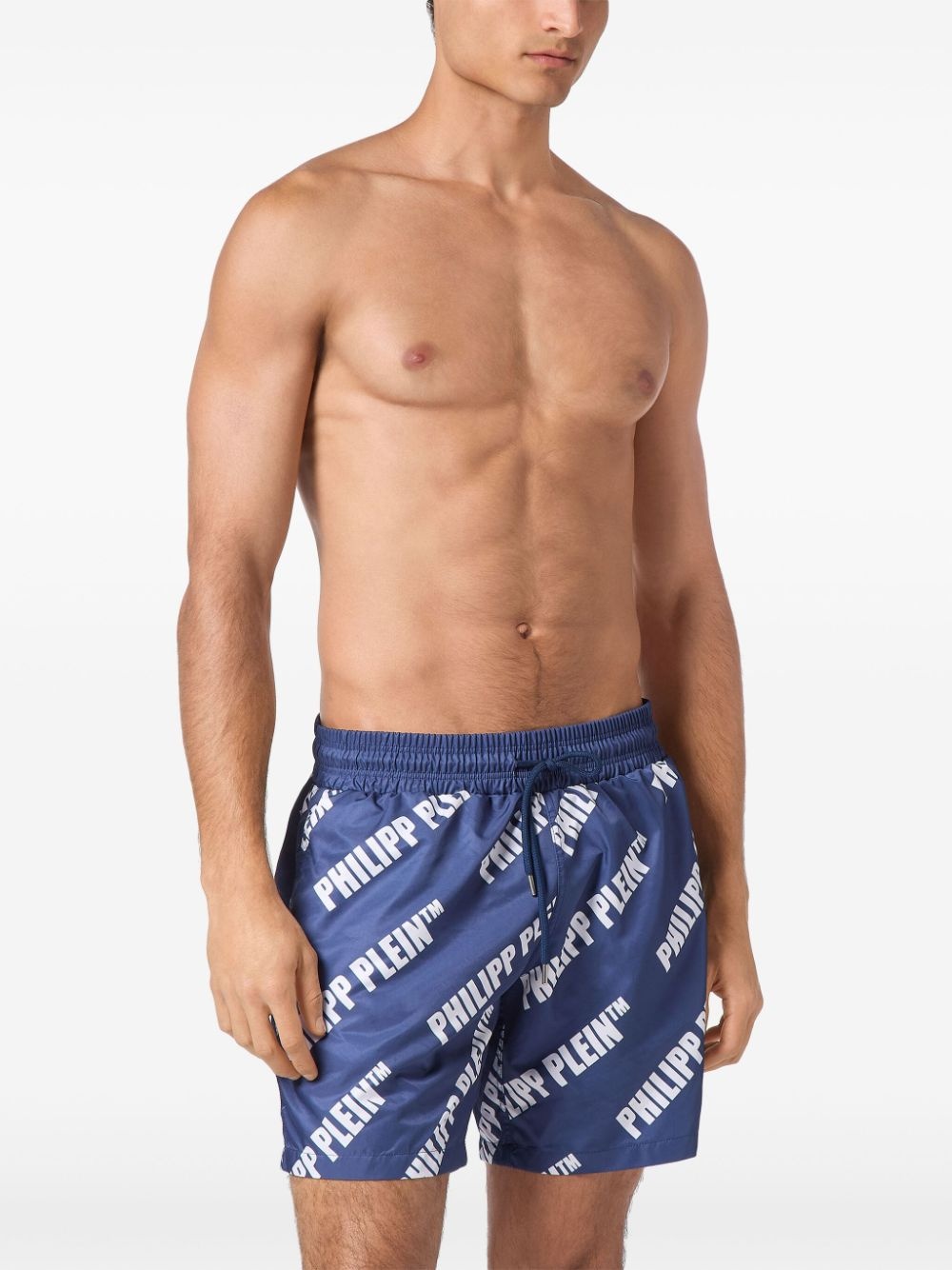 logo-print swim shorts - 3