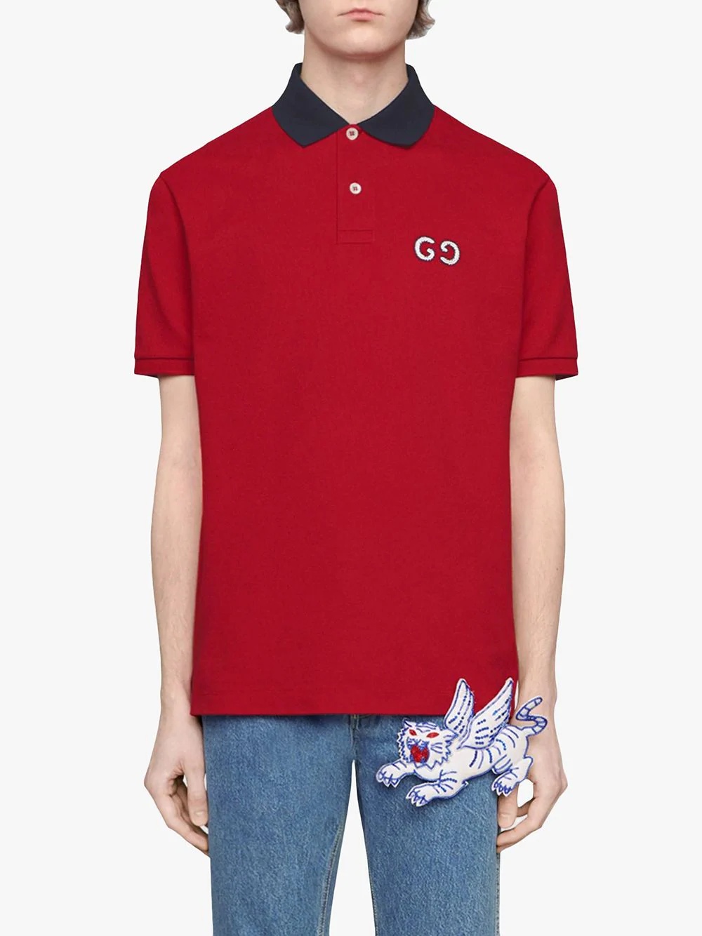 Polo with GG embroidery - 3