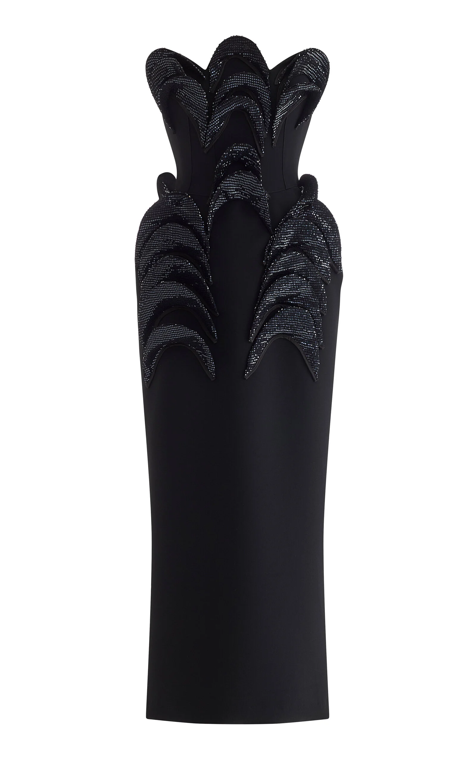 Glint Sequined Maxi Dress black - 1